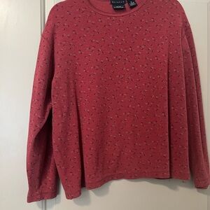 Vintage Sonoma Women’s Red Crewneck Long Sleeve
